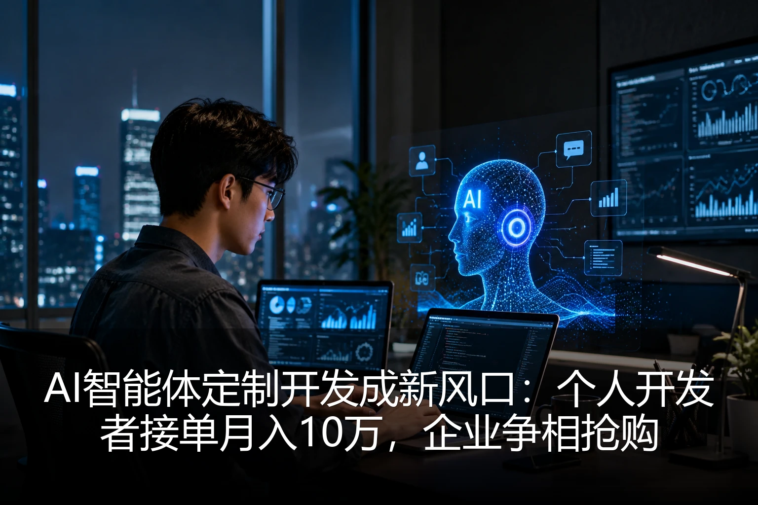 AI智能体定制开发成新风口：个人开发者接单月入10万，企业争相抢购