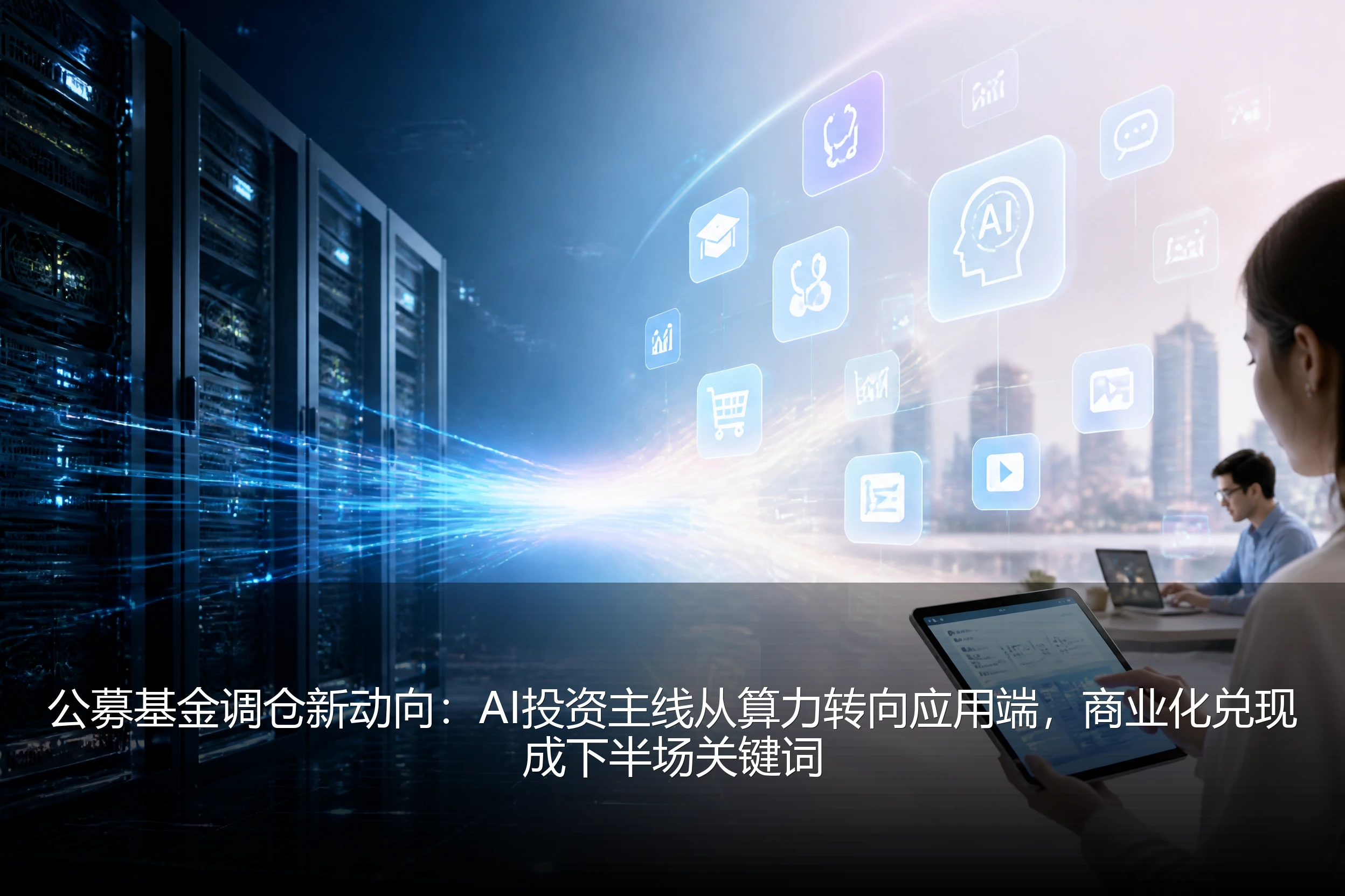 公募基金调仓新动向:AI投资主线从算力转向应用端,商业化兑现成下半场关键词