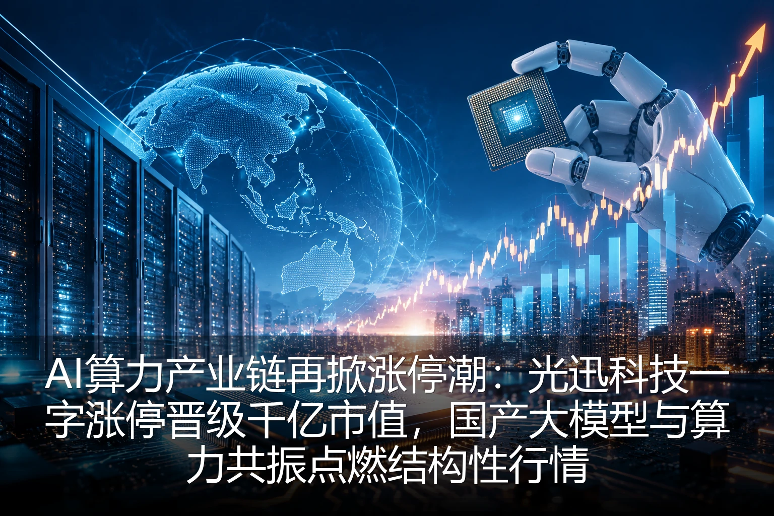 AI算力产业链再掀涨停潮：光迅科技一字涨停晋级千亿市值，国产大模型与算力共振点燃结构性行情