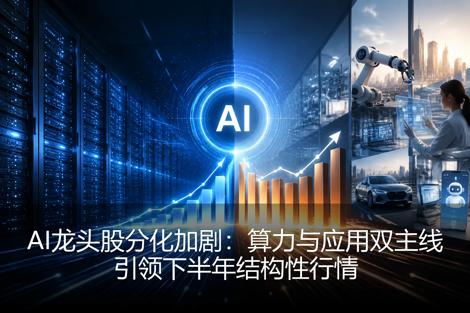 AI龙头股分化加剧：算力与应用双主线引领下半年结构性行情