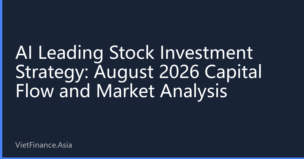 AI Leading Stock Investment Strategy: August 2026 Capital Flow and Market Analysis