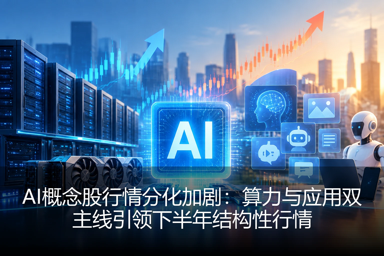 AI概念股行情分化加剧：算力与应用双主线引领下半年结构性行情